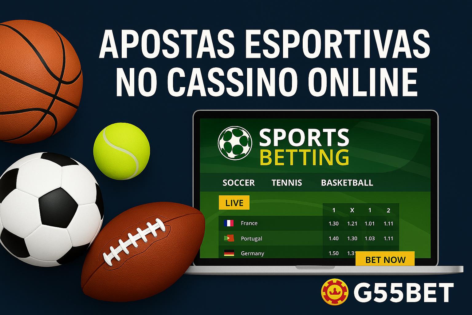 Apostas esportivas no cassino online G55BET  