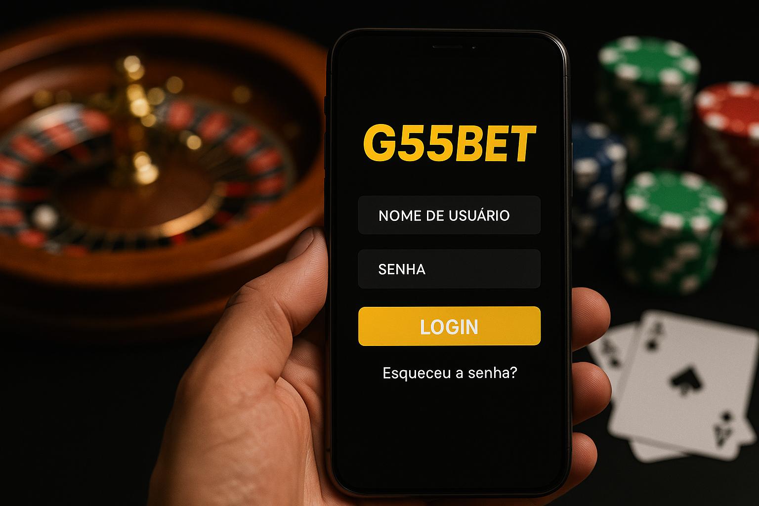 Criar uma nova Conta no plataforma G55BET  